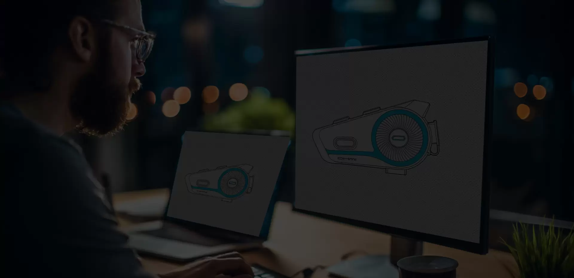 스마트 헬멧 블루투스 헤드셋